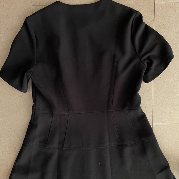 L.K. Bennett London UK Black Dress-Full Front Zipper-Size 12 - Picture 11 of 14